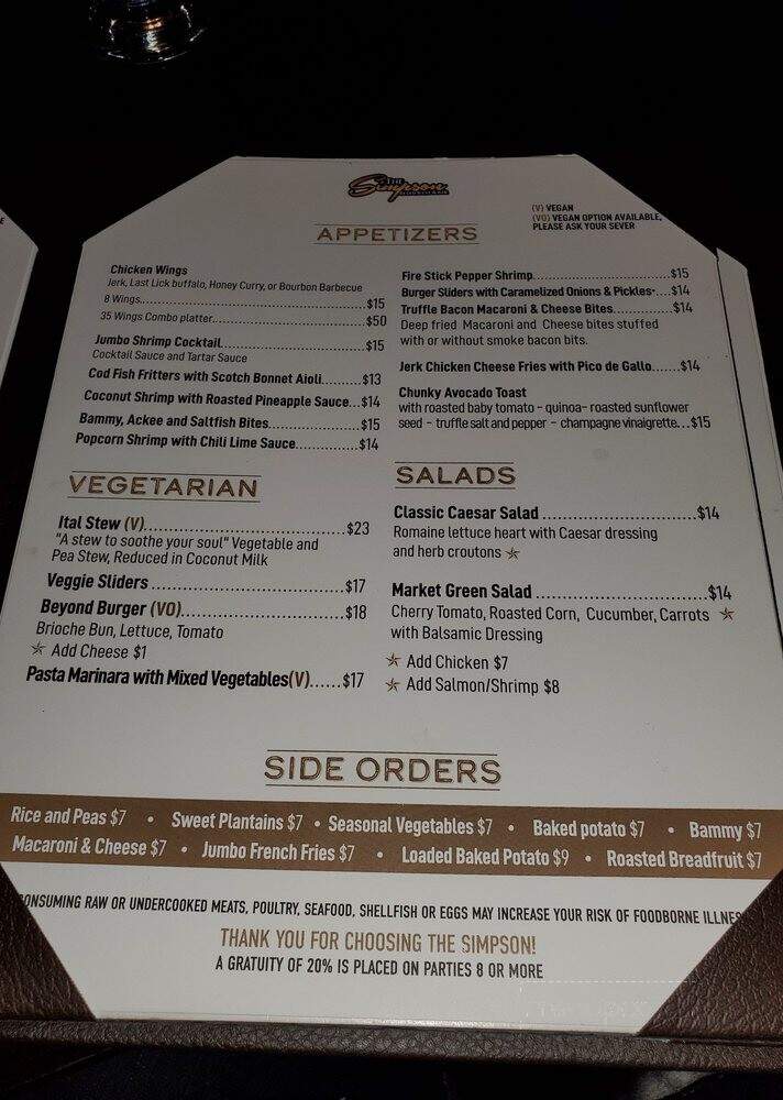 The Simpson Restaurant & Bar - Brooklyn, NY