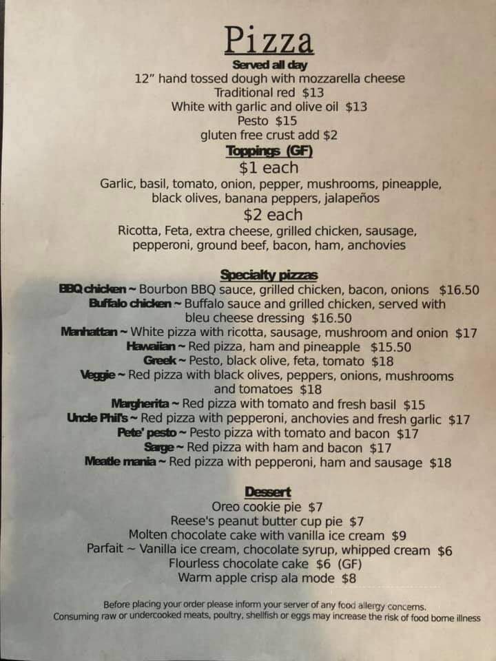 Lost Dog Pub - Orleans, MA menu_pic