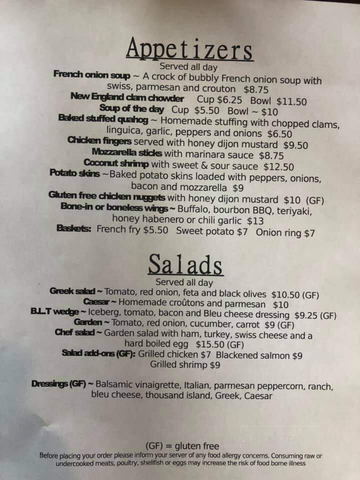 Lost Dog Pub - Orleans, MA menu_pic