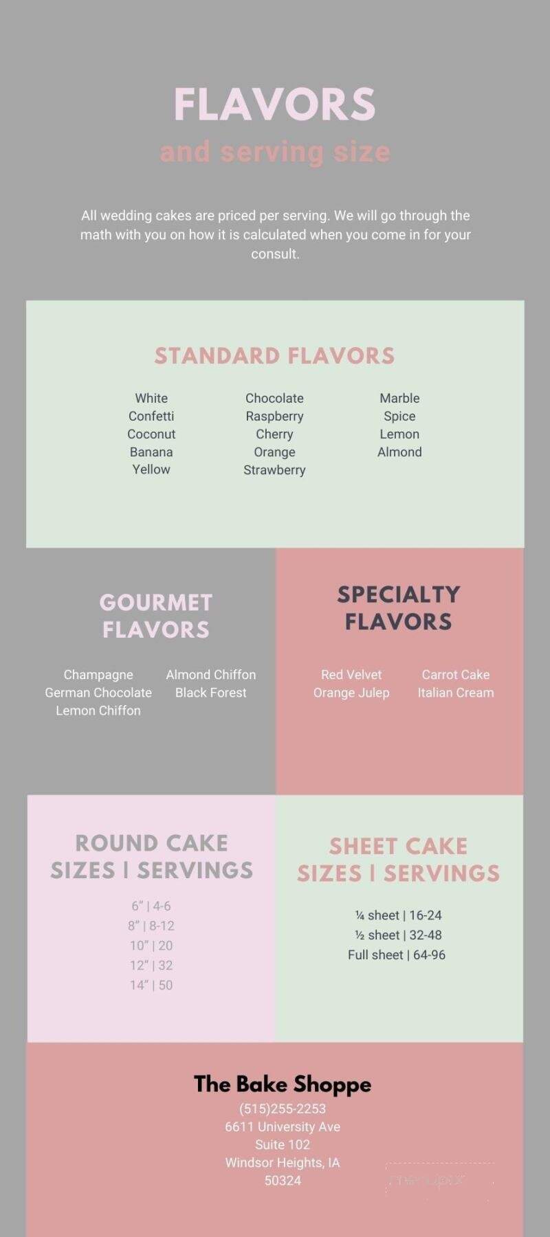 Bake Shoppe - Windsor Heights, IA menu_pic