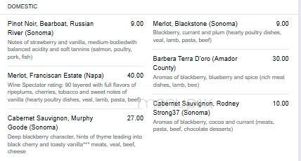 Cornell's Restaurant - Schenectady, NY menu_pic