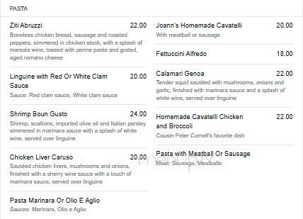Cornell's Restaurant - Schenectady, NY menu_pic