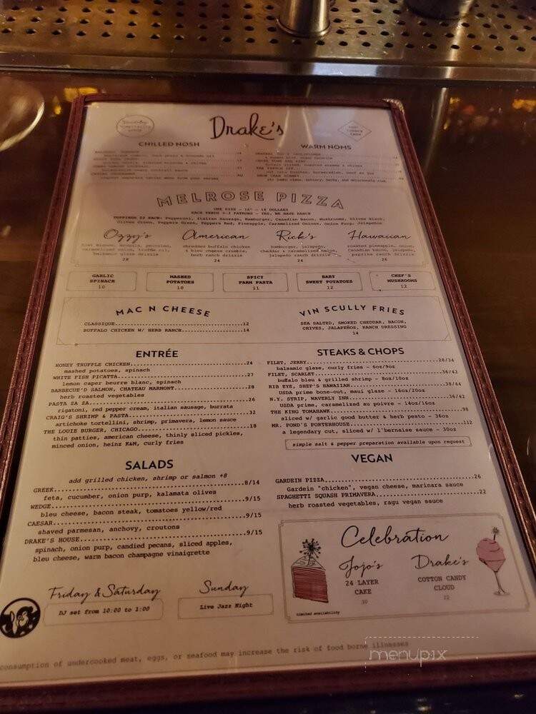 Drake's Hollywood - Dallas, TX menu_pic