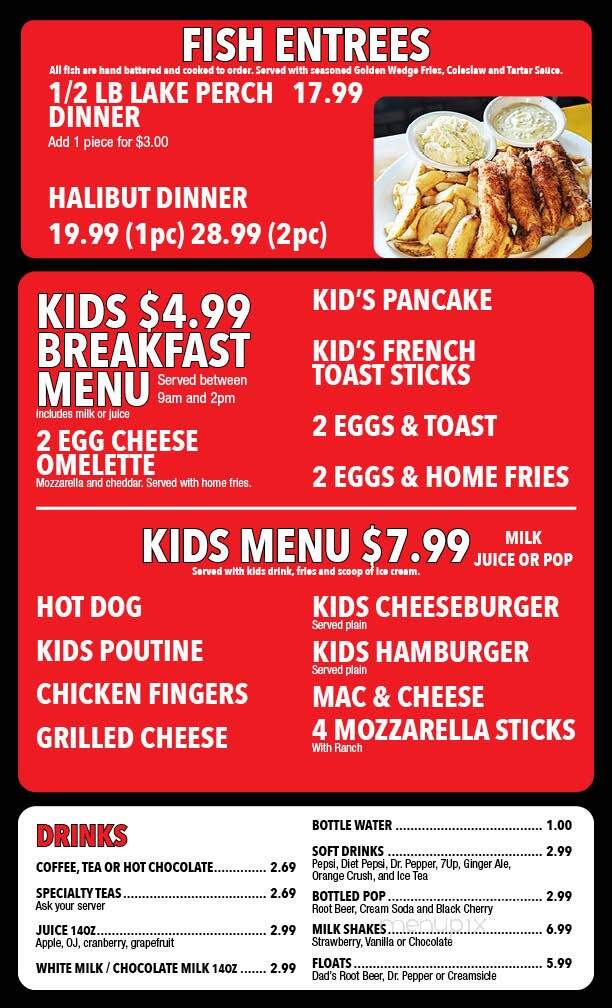 Gilligan's Restaurant - Windsor, ON menu_pic
