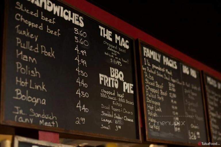 Mac's Barbeque - Skiatook, OK menu_pic