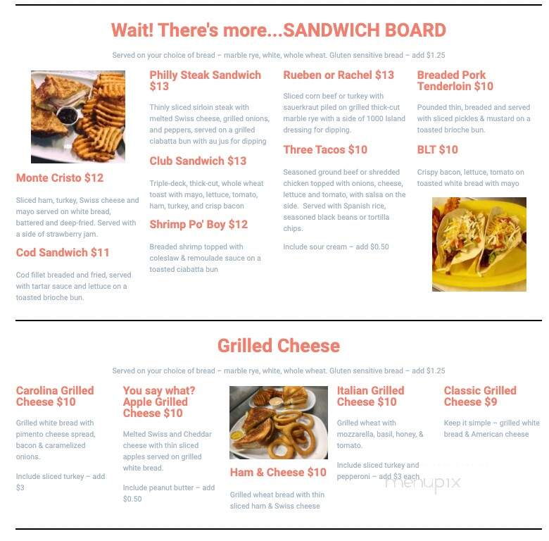 The Landing on Madison - Madison Lake, MN menu_pic