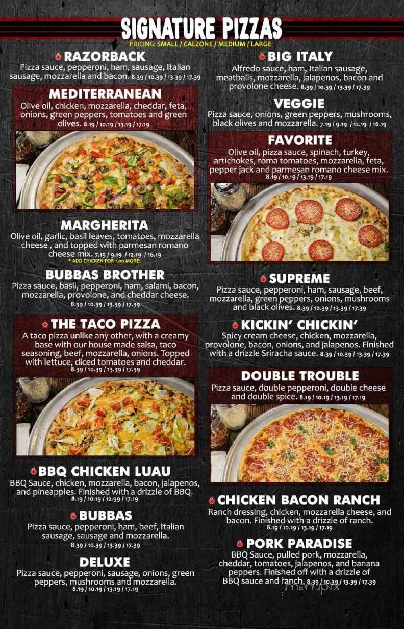 Brick Oven Pizza Company - Mountain Home, AR menu_pic