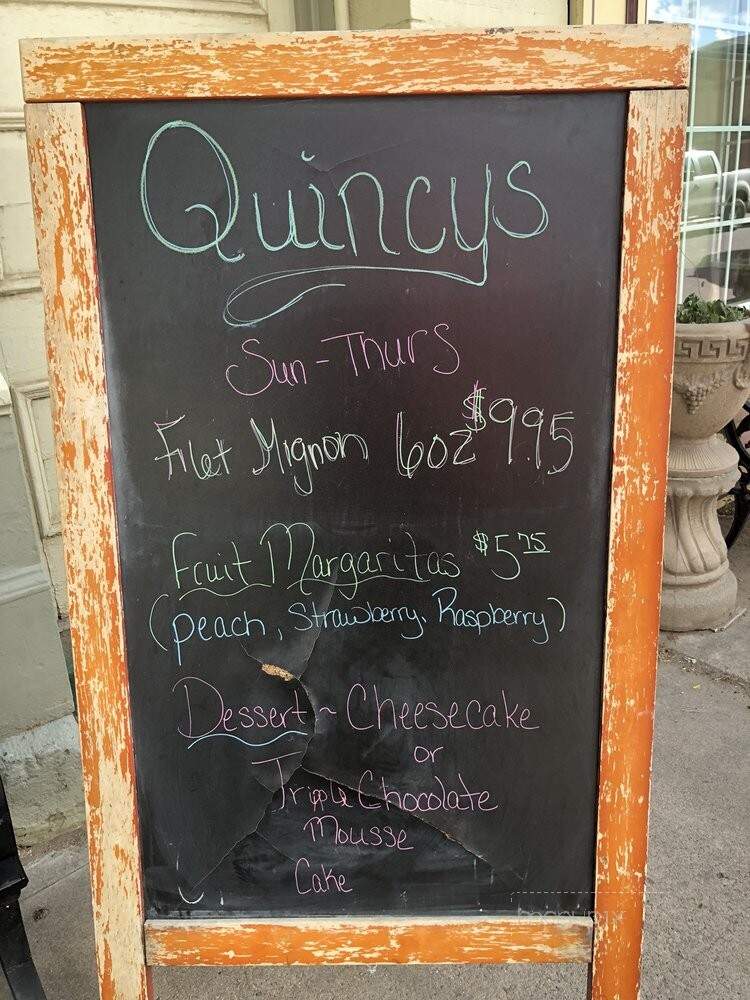 Quincy's - Florence, CO menu_pic