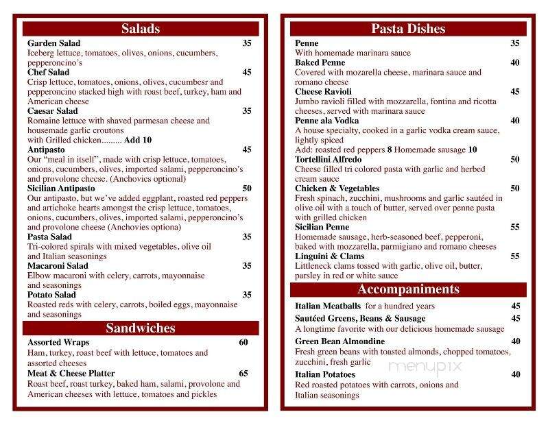 Russo's Bar & Grill - Amsterdam, NY menu_pic