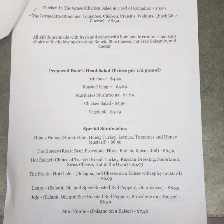 Mrs Brizzle's Buns - Sea Isle City, NJ menu_pic
