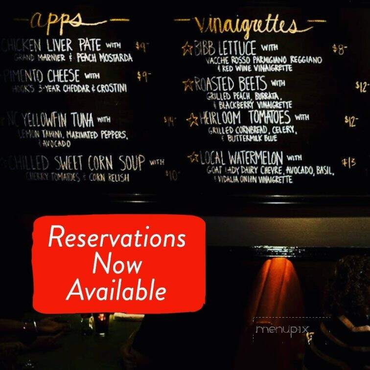 Poole's Diner - Raleigh, NC menu_pic