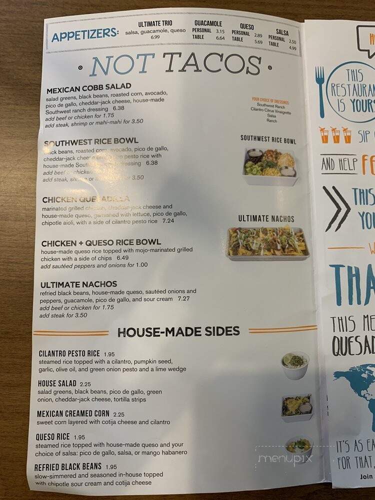 Tacos For Life Menu at David McMillen blog
