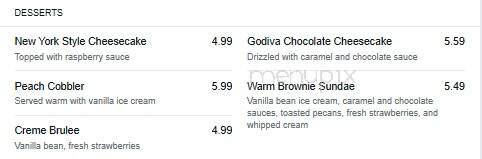Stonebridge Grille - Boardman, OH menu_pic