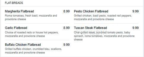 Stonebridge Grille - Boardman, OH menu_pic