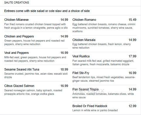 Stonebridge Grille - Boardman, OH menu_pic