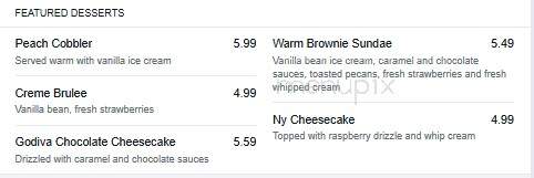Stonebridge Grille - Boardman, OH menu_pic