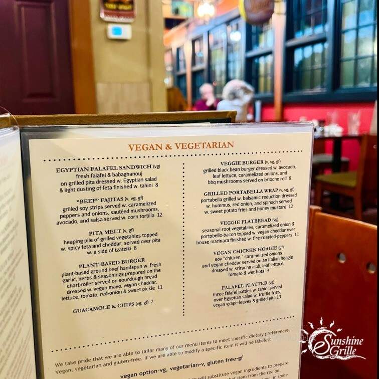Sunshine Grill - Fork, MD menu_pic