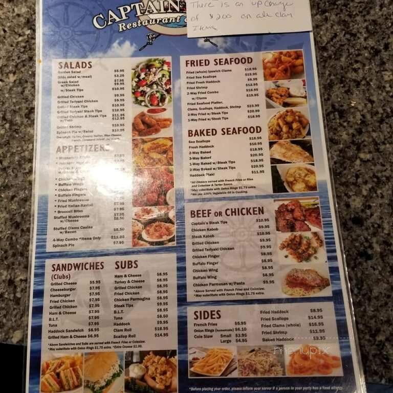 Captain John's - Lowell, MA menu_pic