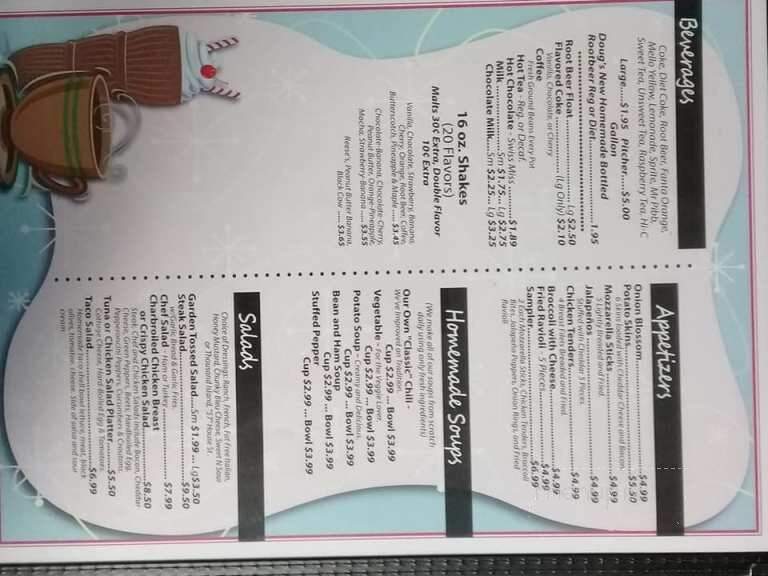Doug's Classic 57 Drive In - Alliance, OH menu_pic