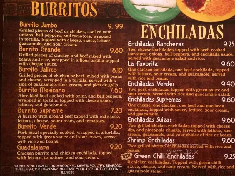 El Puerto - McCook, NE menu_pic