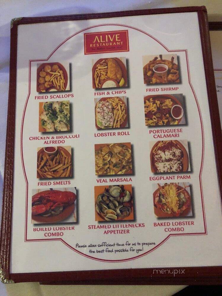 Alive - Rehoboth, MA menu_pic