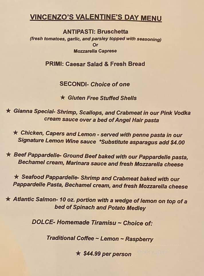 Vincenzo's Pizzeria & Gelato - Dover, DE menu_pic