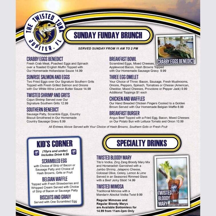 The Twisted Tuna - Jupiter, FL menu_pic