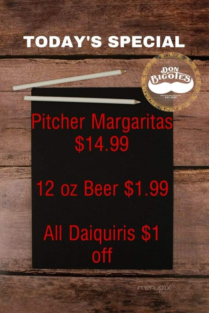 Don Bigote's Mexican Restaurant - Morrow, OH menu_pic