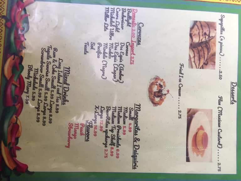 El Cabrito Mexican Restaurant - Vinita, OK menu_pic