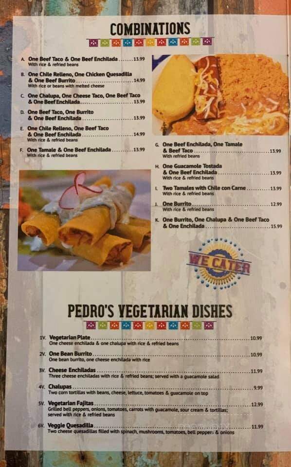 Pedros Tacos & Tequila Bar - Natchez, MS menu_pic