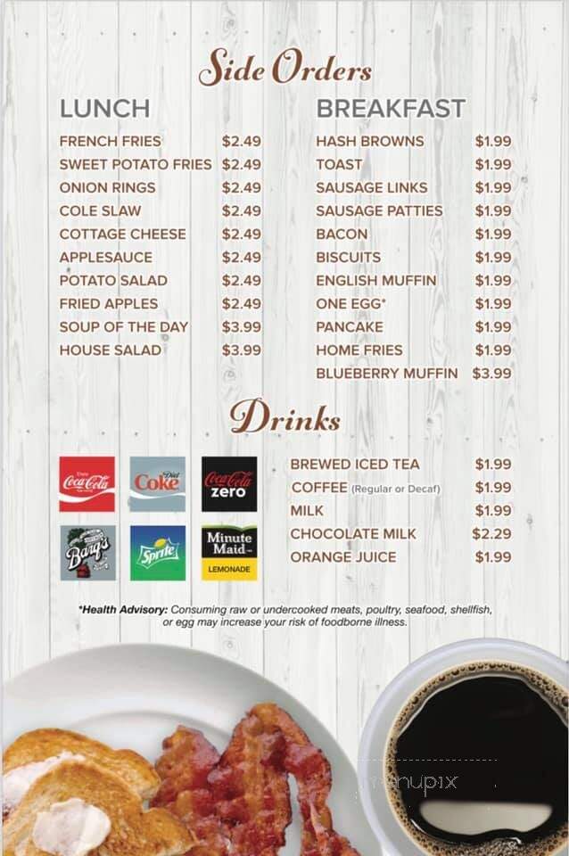 Lakeview Restaurant - Cambridge City, IN menu_pic