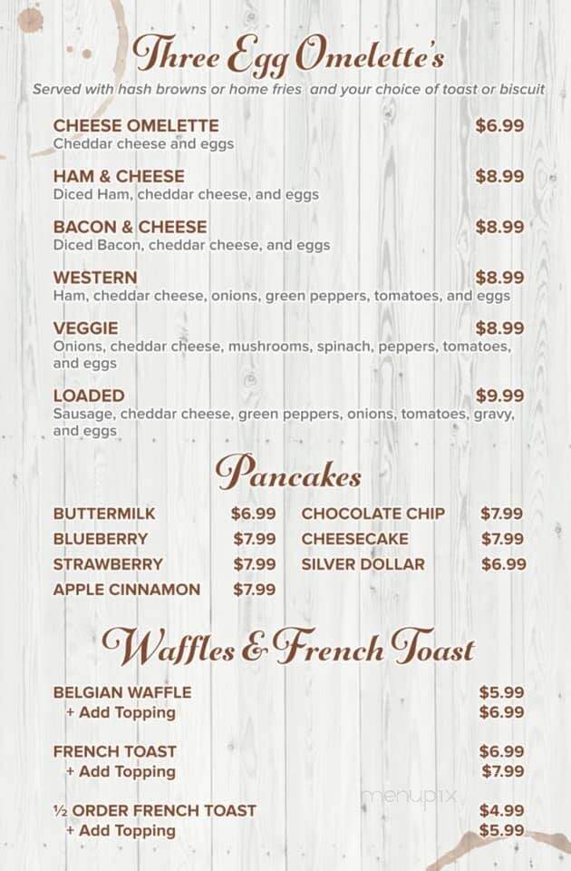 Lakeview Restaurant - Cambridge City, IN menu_pic