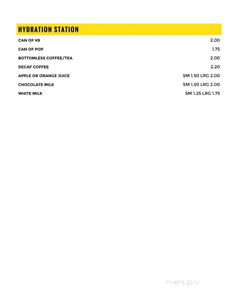 Eagle's Nest Restaurant - Bancroft, ON menu_pic