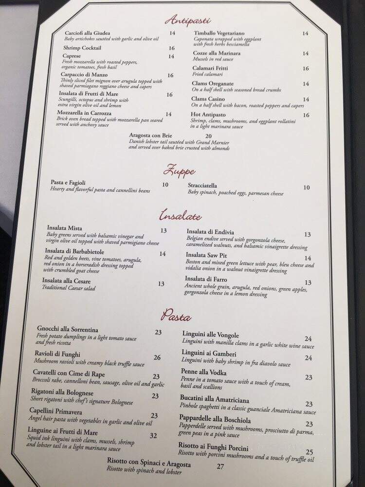 Sergio's Sawpit - Port Chester, NY menu_pic