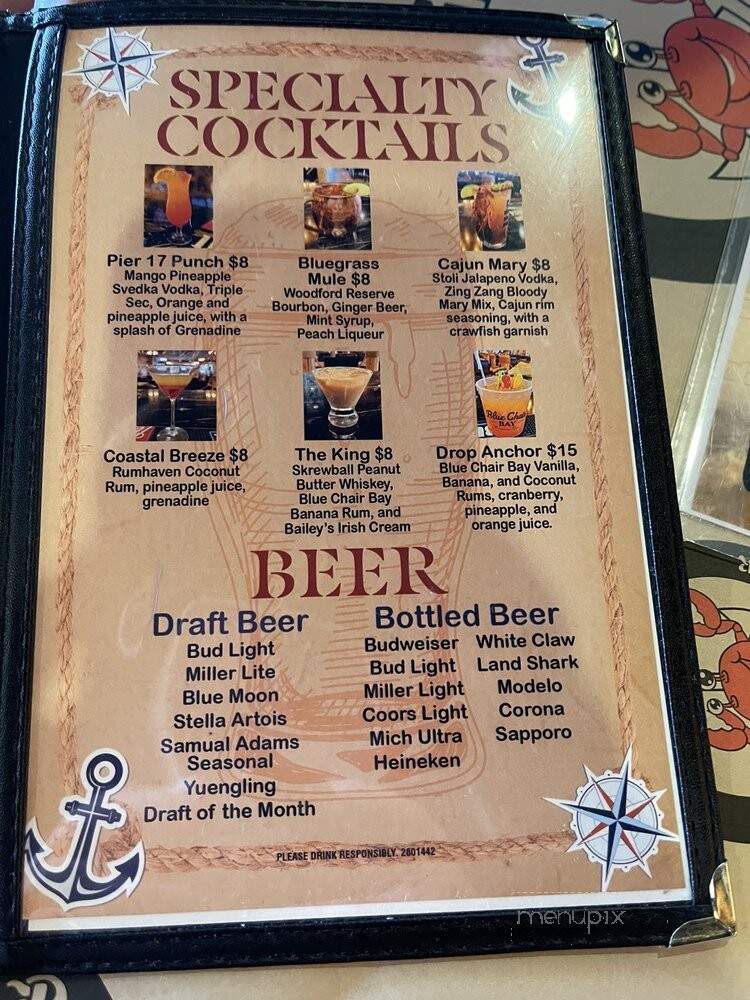 Pier 17 Cajun Seafood & Bar - Louisville, KY menu_pic