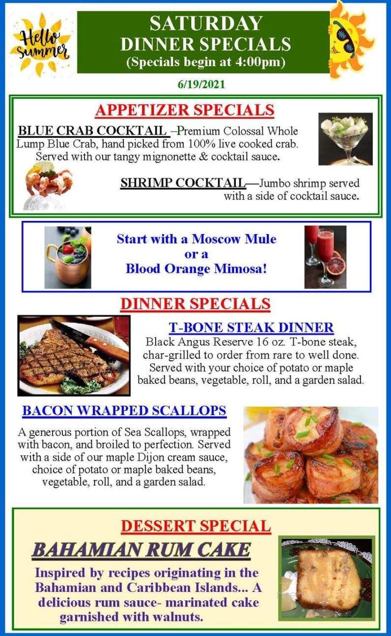 Sprague's Maple Farms - Portville, NY menu_pic