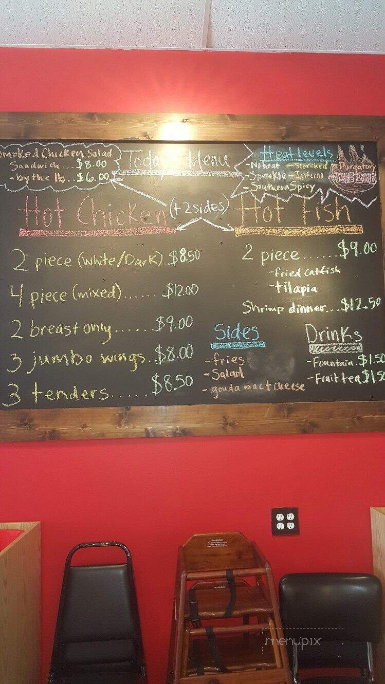 Slow Burn Hot Chicken - Hendersonville, TN menu_pic