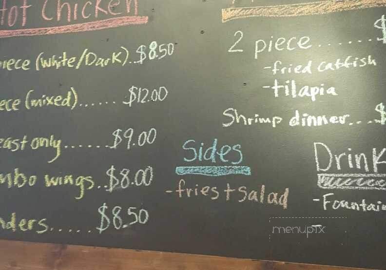 Slow Burn Hot Chicken - Hendersonville, TN menu_pic