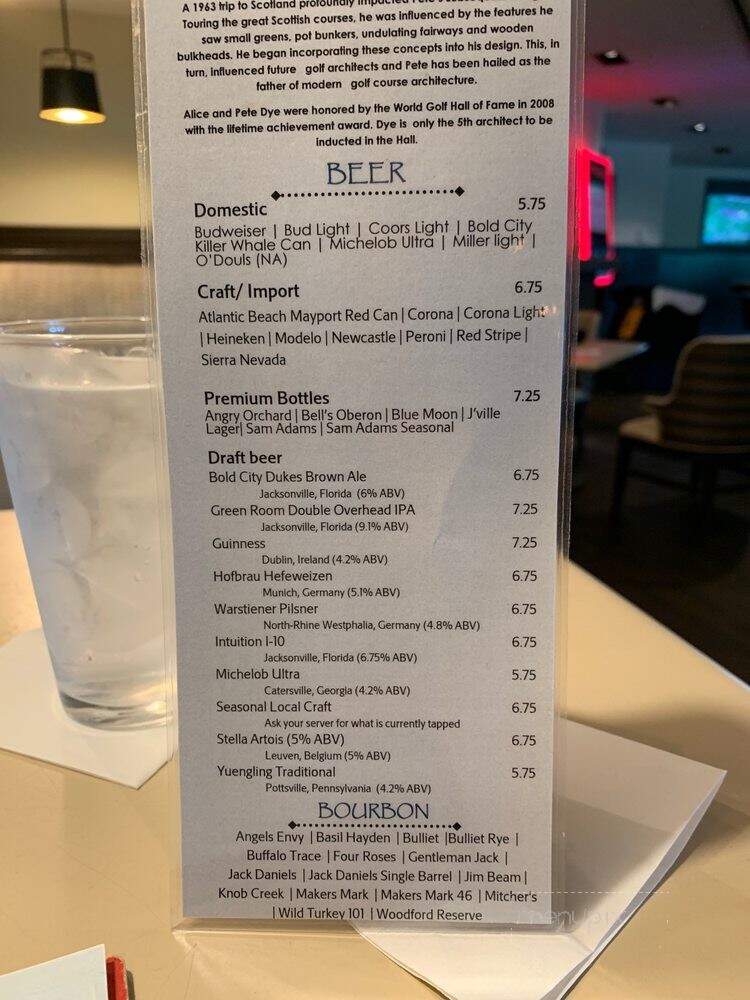Alice & Pete's Pub - Ponte Vedra Beach, FL menu_pic