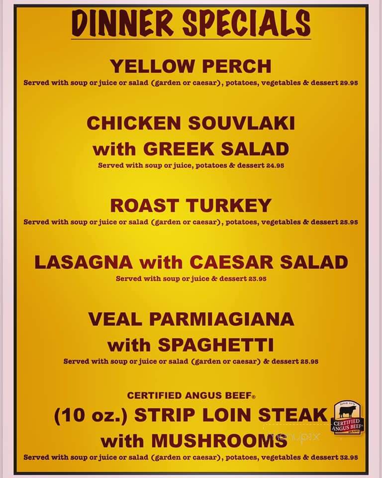 North Star Restaurant - Lucan, ON menu_pic