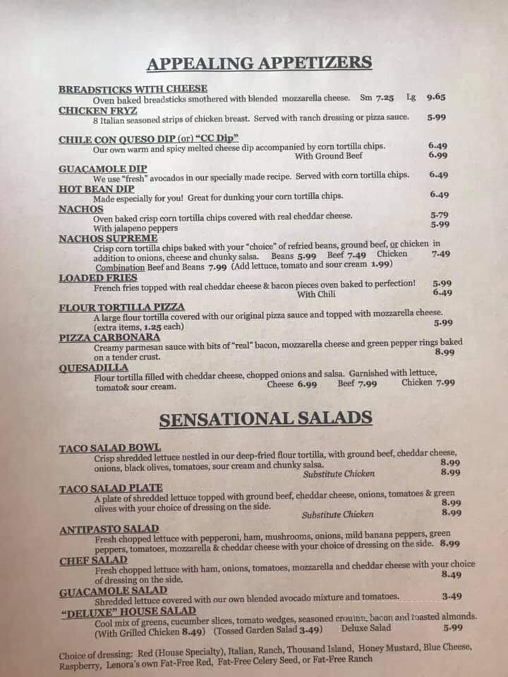 Mex-Itali Restaurant - West Portsmouth, OH menu_pic