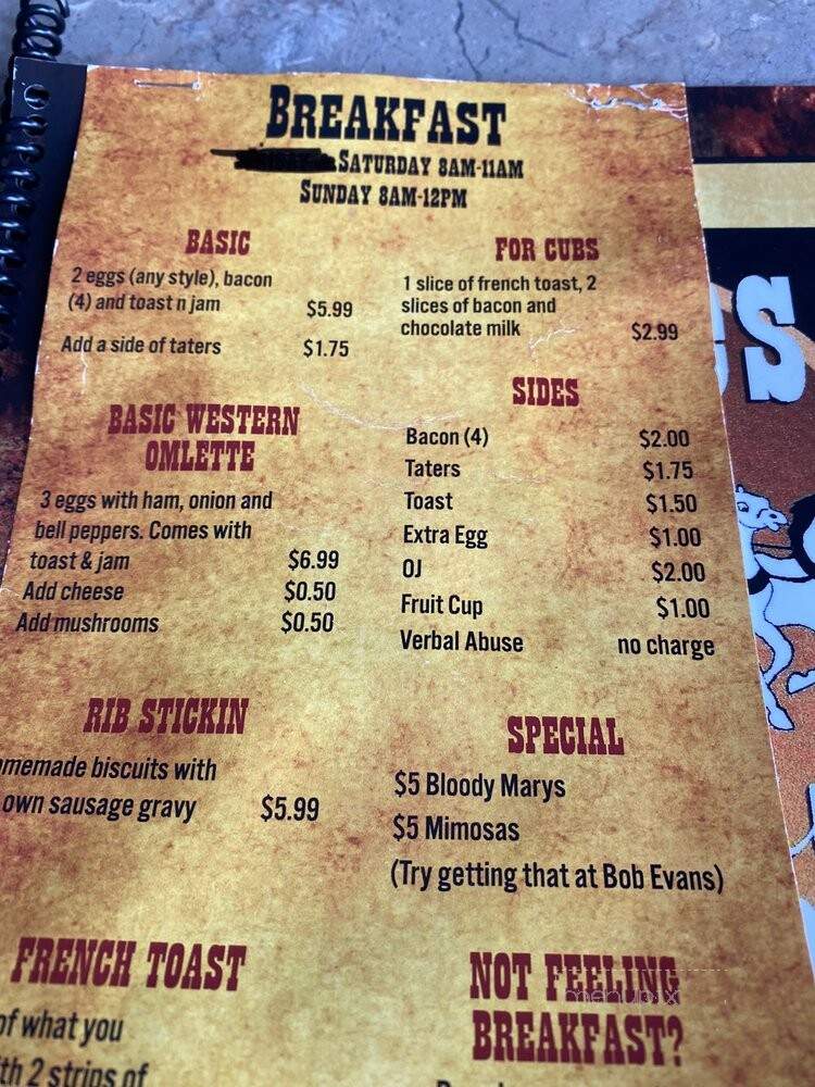 Angie's Firehouse Tavern - Dayton, OH menu_pic
