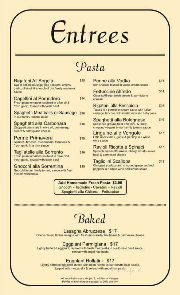 Angela's Pizza & Restaurant - Charlotte, NC menu_pic