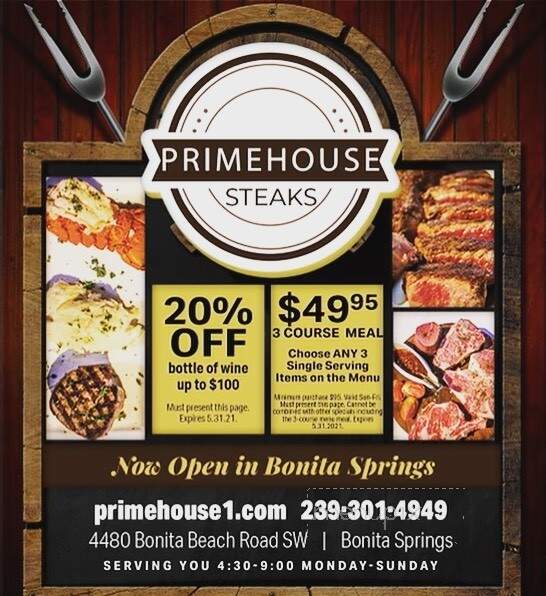 Prime House Steak and Seafood - Bonita Springs, FL