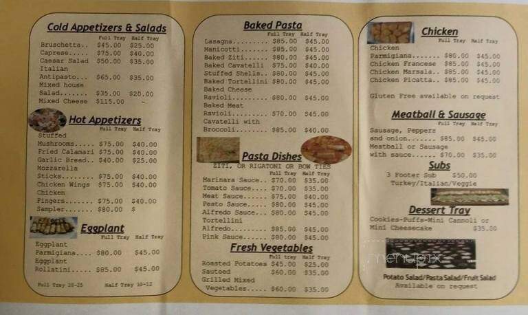Angela's Italian Restaurant - Spotsylvania, VA menu_pic