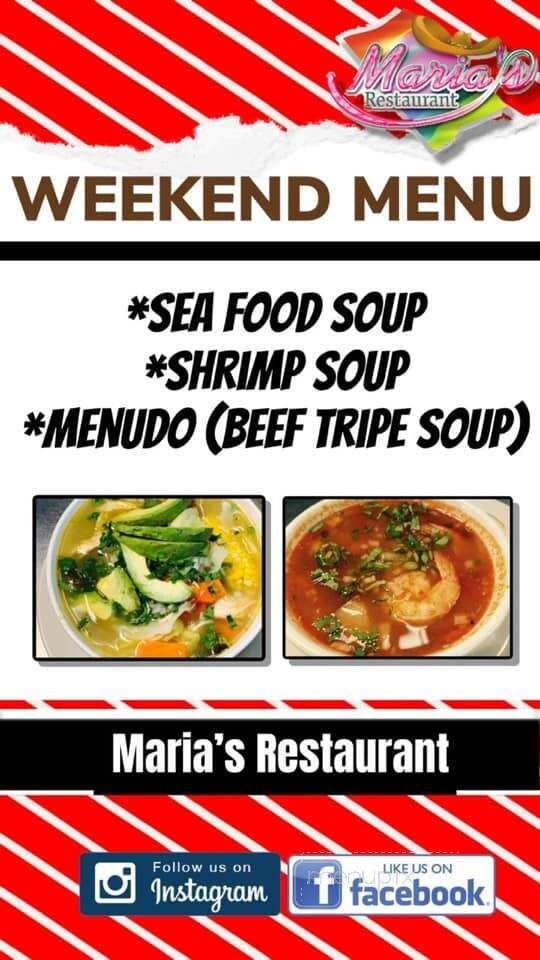 Maria's Restaurant - Bonita Springs, FL menu_pic