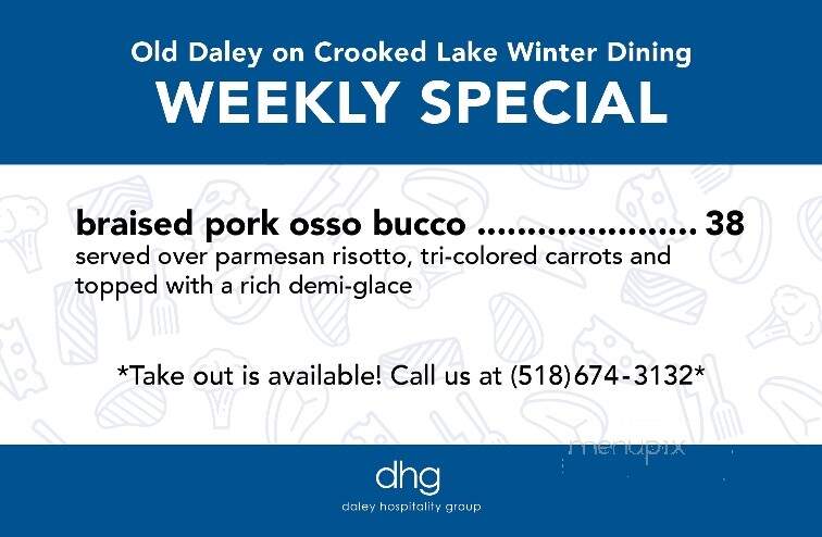 Old Daley Inn on Crooked Lake - Averill Park, NY menu_pic