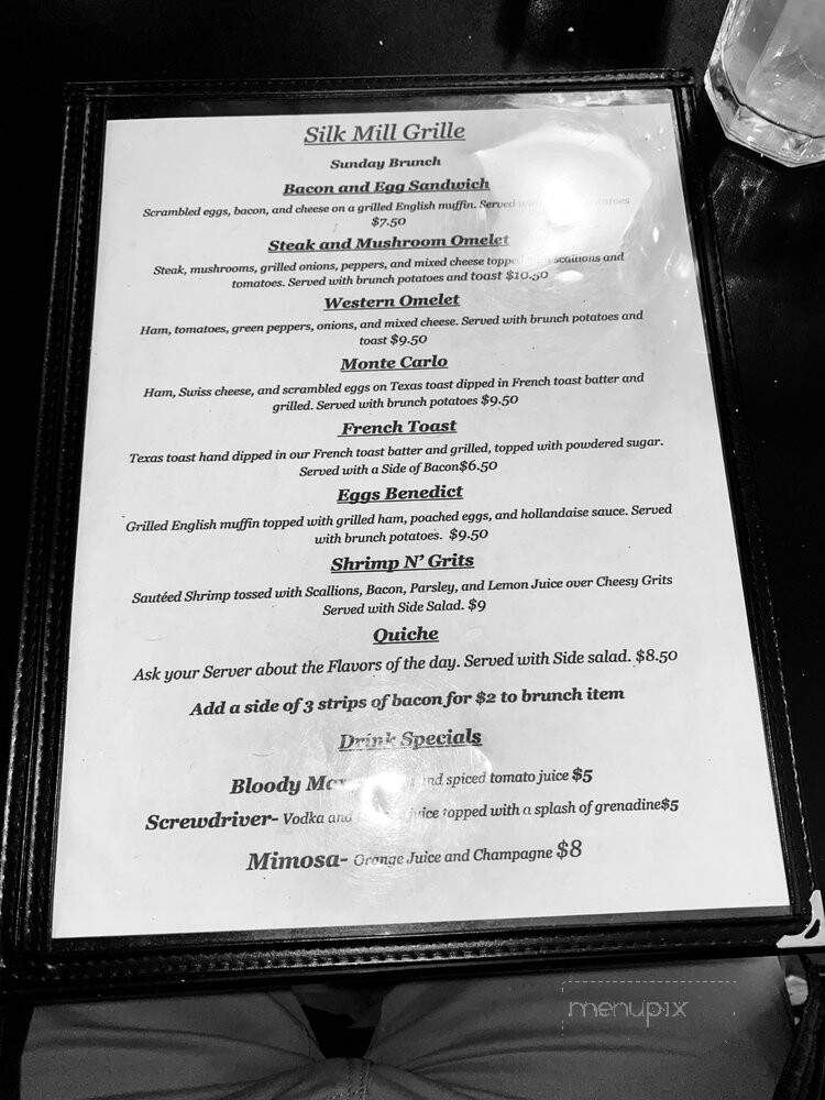 Silk Mill Grille - Orange, VA menu_pic