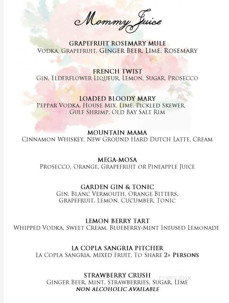 Creekside Oyster House and Grill - Sylva, NC menu_pic