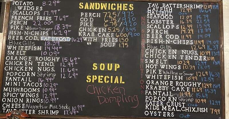 Schwarz's Retail Fish Market - Sheboygan, WI menu_pic